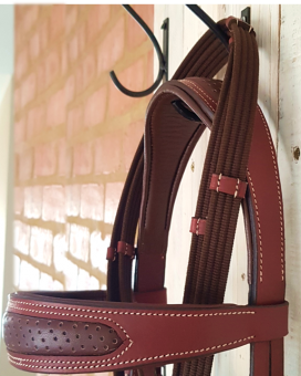 Designer two Tone soft leather bridle